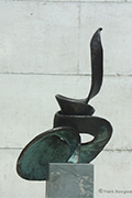 fotodocument bronzen beeld Memmory mirror